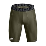 Under Armour Men's UA HG Armour Long Shorts, Lightweight Men's Running Shorts, Sweat-Wicking and Quick-Drying Base Layer, Compression Shorts for Men