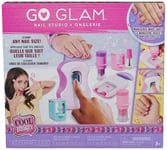 Cool MAKER - Go Glam Nail Studio - Machine Manucure - 200 Ongles avec 4 Motifs, 2 Applicateurs Vernis, 1 Protège-Vernis Et 1 Masque À Ongles - Kit de Loisirs créatifs - Jouet Enfant 7 Ans et +