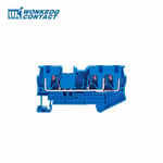 Connecteur électrique de fil Din Rail Terminal nuits 10 pièces PT4-TW PT série 3 ConEventPush-in politiquement als 4 mm² Twin PT 4-TW - Type Bleu