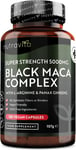 Maca Root Capsules 5000mg (High Strength) – 180 Vegan Black (6 Month Supply) 