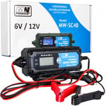 Älykäs akkulaturi LCD-näytöllä 6V/12V MW-SC4B MW-SC4B