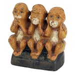 Design Toscano Speak No, See No, Hear No Evil Monkeys Still Action Die-Cast Iron Coin Bank