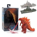 Godzilla vs. Kong leksaksactionfigur, rörliga leder Godzilla actionfigur orange