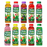 OKF Aloe Vera King Juice Drink Assorted 6 Fruity Flavor 500ml (20 Bottles) HALAL