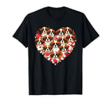 Saint Bernard Heart Valentine Saint Bernard Womens Mens Kids T-Shirt