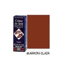 CIRAGE CREME DE LUXE AVEC TAMPON APPLICATEUR MARRON CLAIR SAPHIR AVEL