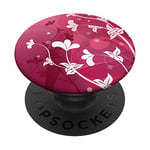 Pink Flowers Sakura Pop Mount Socket Japanese Cherry Blossom PopSockets PopGrip: Swappable Grip for Phones & Tablets