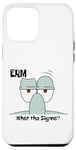 Coque pour iPhone 14 Pro Max Funny What The Sigma? Ironic Meme Brain Red Quote