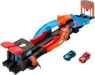 Disney and Pixar Cars Glow Racers Launch N Criss-Cross Playset with 2 Glow-in-t