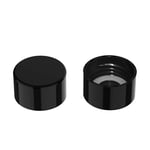 Mycket Soda Water Bottle Caps, 2 Packs Soda Carbonating Bottles Caps Compatible with Most Soda Machine Bottle（Black）