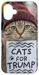 Coque pour iPhone 16 Plus Cats For Trump