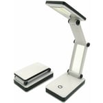 Shining House - Mobile cob Lampe led Lampe de bureau pliable 3 niveaux de luminosité - white