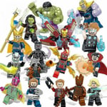 16 st Marvel Avengers Super Hero Comic Mini Figurer Dc Minifigur Present till Barn