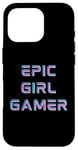 iPhone 16 Pro Retro Epic Gamer Girl Cool Gaming Stuff for Women Girls Y2K Case