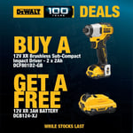 DeWalt DCF801D2 12V XR Brushless Sub Compact Impact Driver + 3x Battery Kit Case