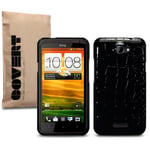 Bakskal HTC One X/One X Plus Croc Skin Black