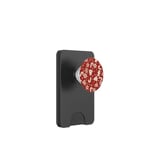 Motif neige rouge et blanc, étoile et pain d'épices. Joli motif de Noël PopSockets PopWallet pour MagSafe