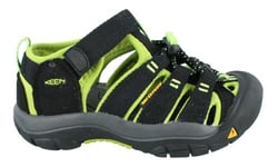 KEEN Unisex Kids Newport H2 Sandal, Black Lime Green, 12 UK Child