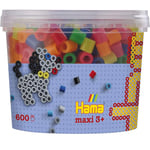 Hama - 8572 - Loisirs Créatifs - Pot 600 Perles à Repasser - Taille Maxi - Néon, Neon