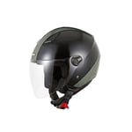 KSK Casque Jet Miami Jet Noir & Bronze