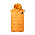 DUOER home Simple Casual Homme Down Gilet Confortable et Facile à Utiliser des Sports de Plein air épais Coupe-Vent épais et Chaud (Color : Orange, Taille : XL)