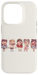 iPhone 14 Pro Cute Manga Chibi Girls In Different Moods Case