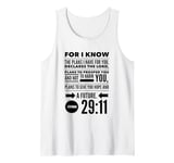 Christian Bible Verse Jeremiah 29 11 Hope Future Quote God Tank Top