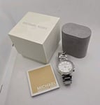 Michael Kors MK5353 Ladies Parker  SILVER TONE Chronograph Date Watch