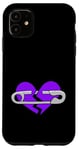 Coque pour iPhone 11 Purple Healing In Process - Graphique de couleur violette