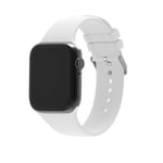 Strap-it Bracelet silicone boucle - compatible pour Apple Watch 8 (blanc) - 41mm - (M/L)