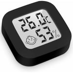 Mini Thermomètre Hygromètre Intérieur Digital à Haute Précision, Moniteur de Température et Humidimètre, Thermo Hygromètre Indicateur du Niveau de