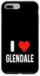 Coque pour iPhone 7 Plus/8 Plus I Love Glendale Los Angeles Arizona – Cœur – Vacances