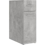 Maisonchic - Armoire de rangement, Armoire d'apothicaire gris béton 20x45,5x60 cm aggloméré pks63793 Maison Chic