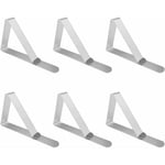 Soleil - Clip Nappe, 6 Pièces Pince Nappe, Pince Nappe Table, Pince à Nappe Extérieure, Clip Nappe Table, Nappe Clips Acier Inoxydable, Attache Nappe