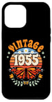 Coque pour iPhone 14 Plus 70 Ans Année 1955 Papillon Femme 70eme Anniversaire 1955