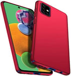 TXLING Coque Samsung Galaxy A71 PC Finition Matte [Ultra Leger] [Ultra Mince] Anti-Rayures Coque Rigide Etui Housse Full-Cover Case pour Samsung Galaxy A71 -Rouge