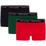 Caleçons Tommy Hilfiger  Lot de 3 boxers  Ref 51414 Marine Vert Rouge