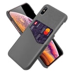 Apple Bofink iPhone XS Card Kuoret - Harmaa Hopea/Harmaa