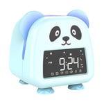 Aolyty Toddler Sleep Trainer Clock, Panda Kids Alarm Clock with Night Light, Sound Machine, Digital Wake Up Clock for Children