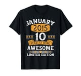 January 2015 10 Years Old Gift 10th Birthday Gifts For Men T-Shirt