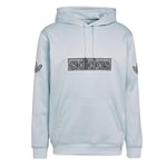 Adidas H06742 LOGO HOODIE Sweatshirt Men's halo blue M