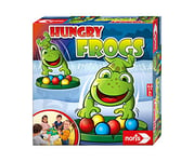 Noris Grenouille Hungry Frogs, Le Jeu Amusant de Capture et de Snap pour Petits et Grands, pour Les Enfants à partir de 4 Ans, 606061859, Multicolore