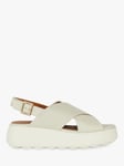 Geox Spherica EC4.1 S Leather Flatform Sandals