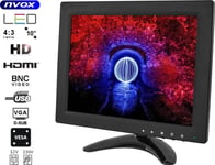 Bil Lcd-Monitor 10 Tum Led Vga Hdmi Av Av Usb Bnc 12V 230V ... (Nvox Pc105vhb)