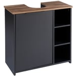 Black Under Sink Cabinet For Storing Away Your Bathroom Accessories with Shelves