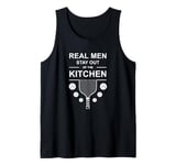 Pickleball Lovers Real Men Stay Out of Kitchen Humor Tank Top