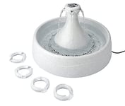 PetSafe - Fontaine à Eau pour Chat et Chien en Plastique Sans BPA 360° Drinkwell, 3.8L Distributeur d’Eau pour Animaux, 5 Jets d'eau Cascade, filtre charbon remplaçable