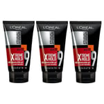 3 x L'oreal Studio Line Xtreme Hold 48H Indestructible Gel 150ml