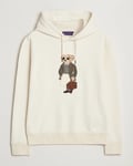 Ralph Lauren Purple Label Luxury Fleece Bear Hoodie Cream