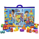 MEGA Bloks Coffret de Construction Très Grand Sac de Construction avec 300 gros blocs de construction colorés et 1 sac de rangement, Jouet d'Éveil, Dès 1 an, HHM97